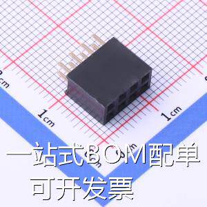 DW254R-22-08-85 排母 2.54mm 2x4P 原装现货