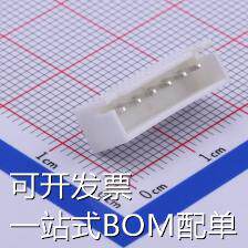 X8821WV-06K-N0SN 线对板/线对线连接器 XH 2.5mm 1x6P 带K脚 现