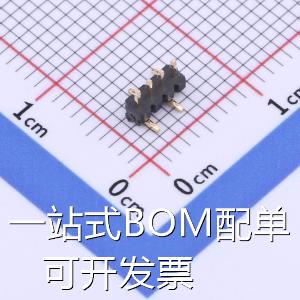 X1311WVS-04J-C18D42R2 排针 1.27mm 1x4P 立贴 方针 原装现货