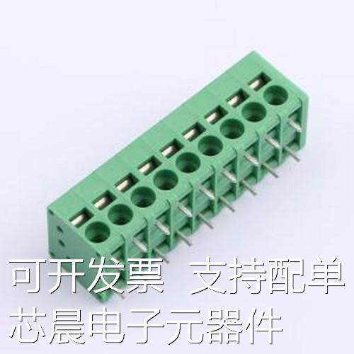 MX205R-5.0-09P-GN01-Cu-A 弹簧式接线端子 5mm 每排P数:9 排数:1