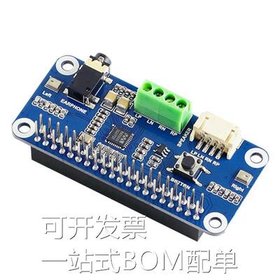 WM8960 Audio Module Expansion Board for Raspberry Pi 4/3B+,S