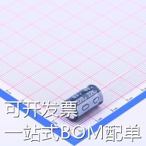 ECR1JBK221MLL100016 直插铝电解电容 220uF ±20% 63V 现