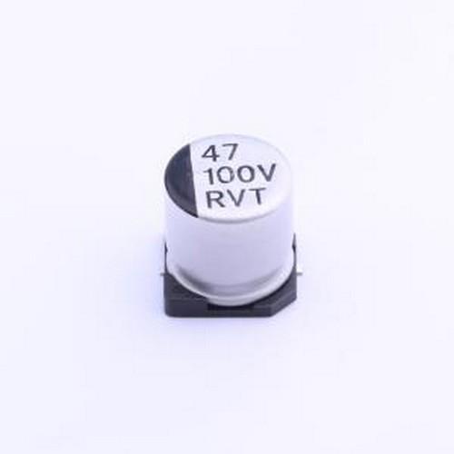RVT2A470M1010VG 贴片型铝电解电容 47uF ±20% 100V SMD,D10xL10