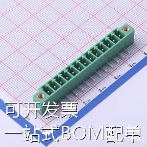 DB2ERM-3.81-13P-GN 插拔式接线端子 板端/插座-闭口 1x13P 3.81m