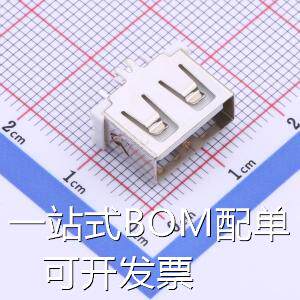 910-562A1012Y10100 USB连接器 Type-A 母座 直插 原装现货