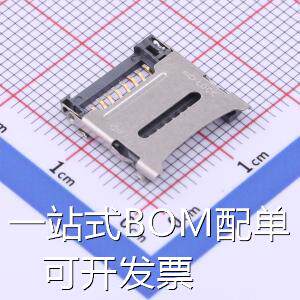 KH-TF08-H1.8 SD卡连接器 TF卡座 原装现货图片