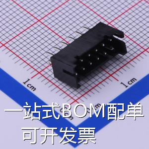 HX20016-12A black 线对板/线对线连接器 2mm 2x6P 直插 黑色 原