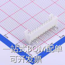 HX20007-11WAD 线对板/线对线连接器 PH 2mm 1x11P 弯插 母座 原