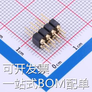 PZ254-2-04-Z-C 排针 2.54mm 1x8P 直插 圆针 存储器 现货