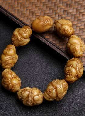 老鹿角民族风人工雕刻手串手链