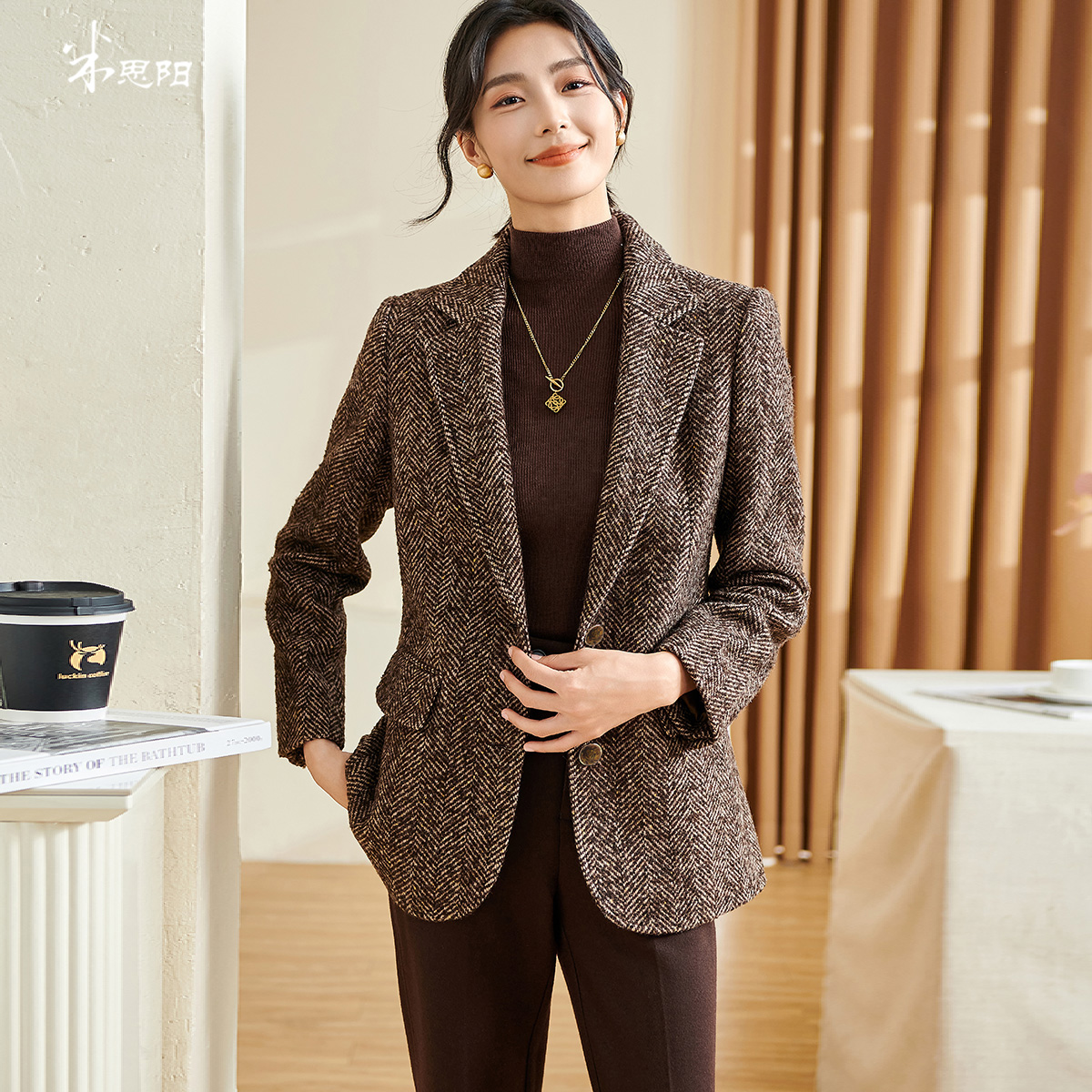 米思阳轻奢质感西装外套