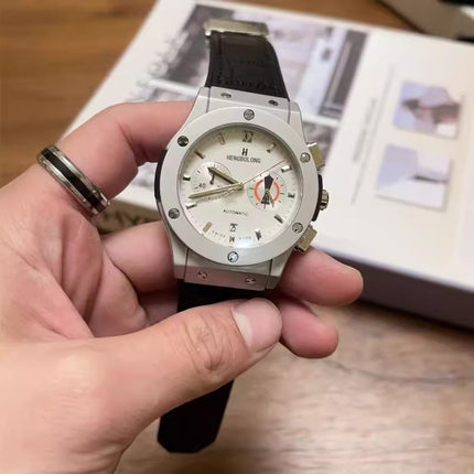 宇博时尚机械多功能五针潮流男表硅胶带防水透底个性休闲男士手表