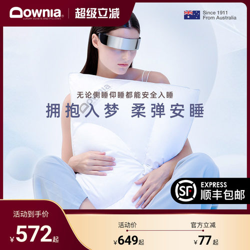 分区护颈95白鹅绒羽绒枕