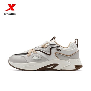 特步休闲鞋2026年春夏新款正品轻便百搭男厚底老爹鞋运动鞋子男鞋