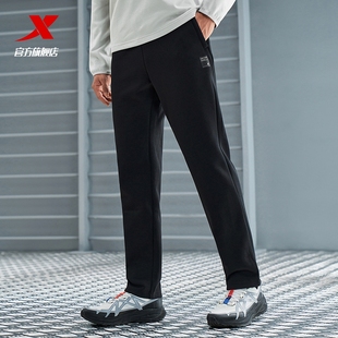 男976429630181 针织直筒平口运动长裤 特步火烬薪传2025冬季 新款