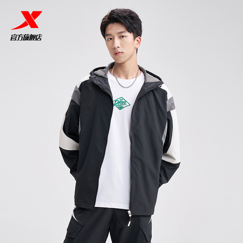 特步运动风衣男士秋季新款户外运动外套休闲连帽夹克976329150287,运动服/休闲服装,运动风衣,淘宝优惠券,粉丝福利购,淘宝优惠卷