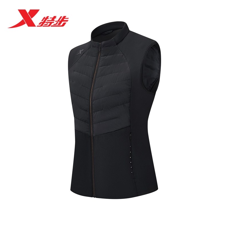 特步马甲女款2025冬季新款内搭背心休闲百搭开衫上衣976428290669