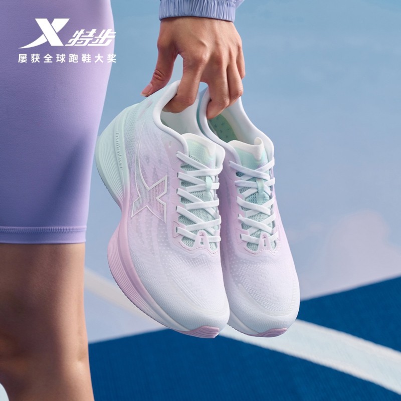 特步致轻9丨跑鞋女鞋2025秋冬新款新款轻便减震运动鞋专业跑步鞋