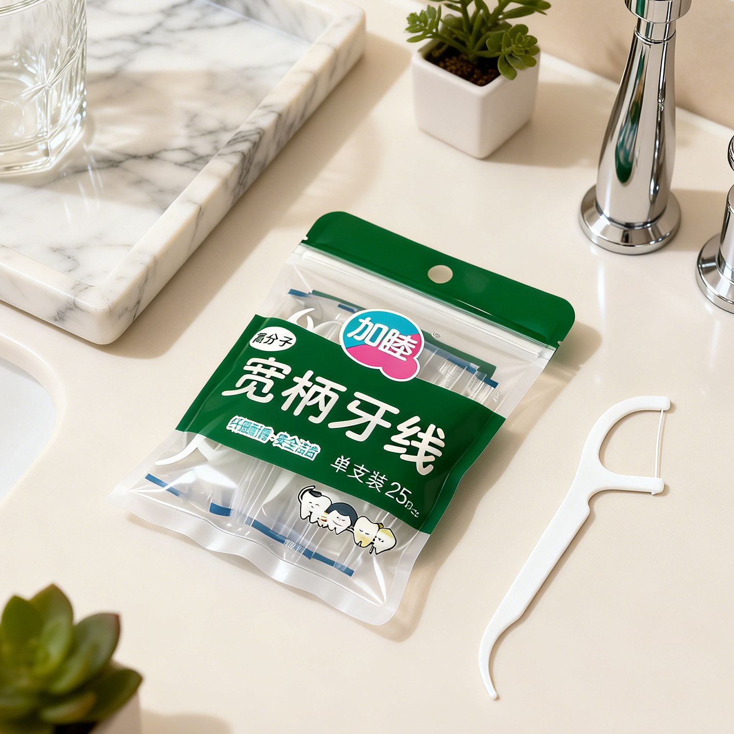 宽松牙线超细牙线签家庭装弓形安全牙线细线强拉力小牙缝签独立装
