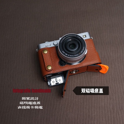 富士相机包真皮头层牛皮