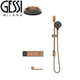 花洒套装 暗装 全铜增压智能数显恒温淋浴 捷仕嵌入墙式 意大利GESSI