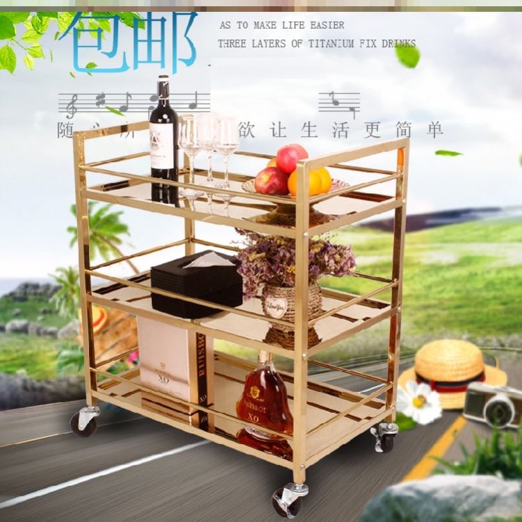 酒水车/手推车餐厅圆实木三层红酒服务车欧式家用时尚餐车在类目 商业/办公家具, 餐饮/烘焙家具, 餐车中 - 来自Buy2taobao.com提供专业的淘宝代购服务