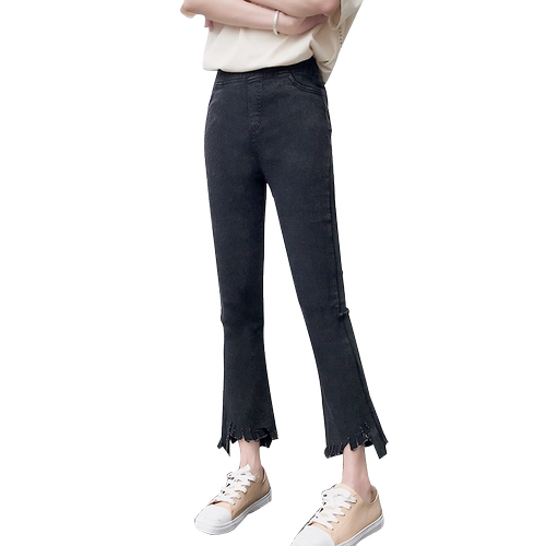 高腰喇叭裤女显高九分微辣裤子女显瘦裤子女2026新款小个子150cm