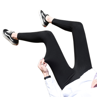 鲨皮裤外穿冬款加绒打底沙鱼裤女显瘦高腰芭比提臀裤羊羔绒鲨鱼裤