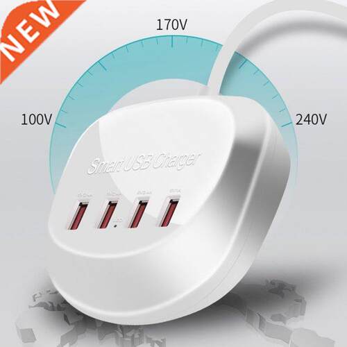 36W USB Phone Charger QC3.0 USB C Type C Fast Charger 4 Port