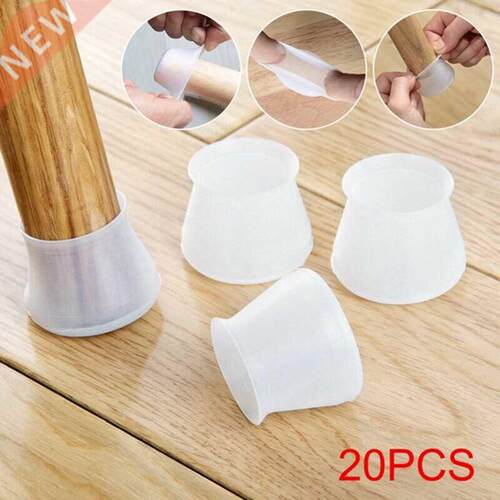 20pcs Silicon Chair Leg Floor Protectors Socks Table Feet