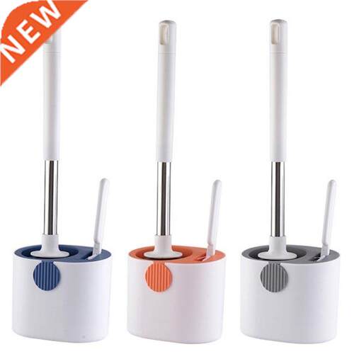 Silicone Toilet Bowl Brush TPR Soft Briles Toilet Brush wi