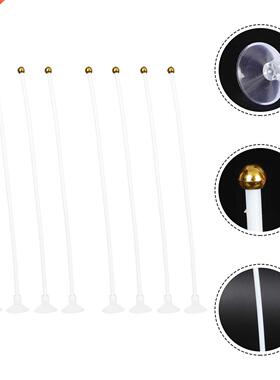 8pcs Small Flag Flagpoles Car Flag Flagpoles Plastic Car