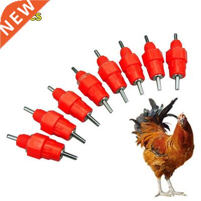 10PCS Automatic Chicken Water Nipple Drinker Feeders Poultry
