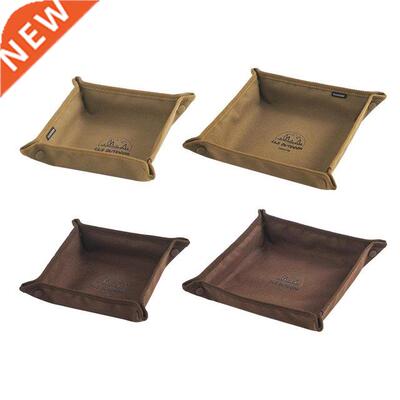 Foldable Camping Storage Tray Holder Cosmetic Vanity Tray Je