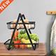 Kitchen Tier Metal Storage Basket Counterto Fruit Portable