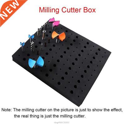 110 Holes Router Bit Tray Storage Holder for 1/4'' 1/2'' Sha