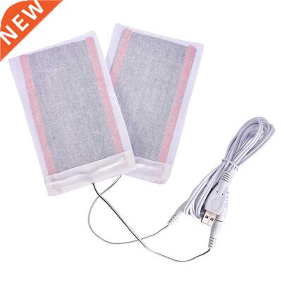2pc 5V Carbon Fiber Heating Pad USB Heating Film Electric In
