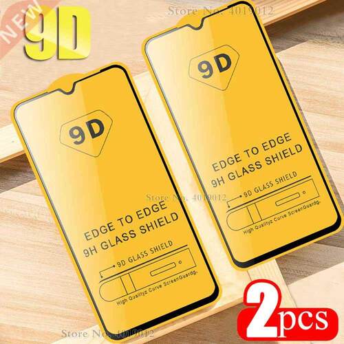2PCS 9D Full Glue protective glass For Xiaomi Mi9 Lite POCO