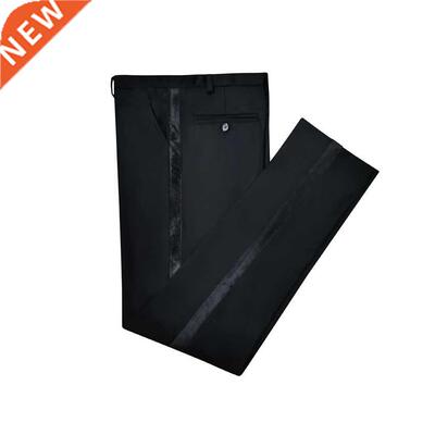 Hot Sale Suit Pant Black Edge Suit Trousers Black Satin trim