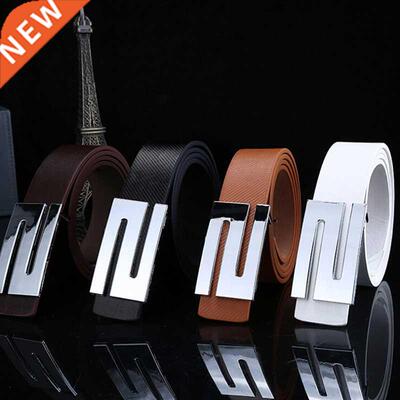 Luxury Leather Straps for Men Reversible Belt Fashion Letter