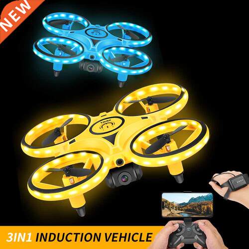 KaKBeir UFO RC Drone Mini Infrared Induction Hand Control Dr