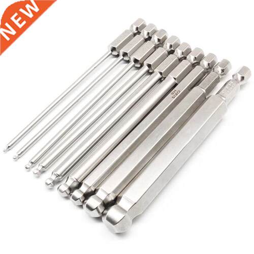 9Pcs S2 Steel netic Hexagon 100Mm Length Ball Head Hex Drive