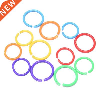 Circle Loose Leaf Easy Rings Notebook Book Binder Plastic Ho
