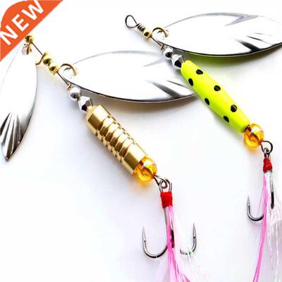 1 Pcs Metal Sliver Rotating Sequins Spoon Lure 7g/10g Spinne