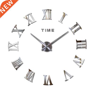 specil offer 3d big crylic mirror wll clock diy qurtz w
