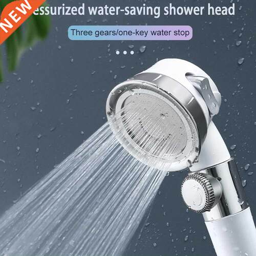 3 Mode Shower Head ABS High Pressure Water Saving Adjument