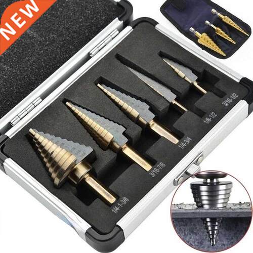 HSS 4241 Cobalt Multiple Hole 50 Sizes Step Drill Bit Set To