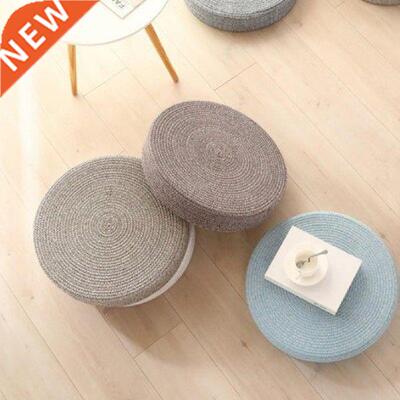 Floor Pillow Eco-friendly Linen Mat Yoga Tea Straw Cushion