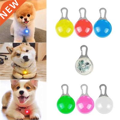 1PC Mn LED Pet Dog Collar Pendant Flashng Nght Lght Pet