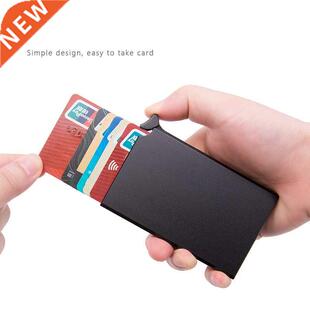 Pop-out ID Credit Card Holder Aluminum Alloy Anti-magnetic